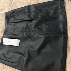 Black Leather French Connection Skirt Size 4